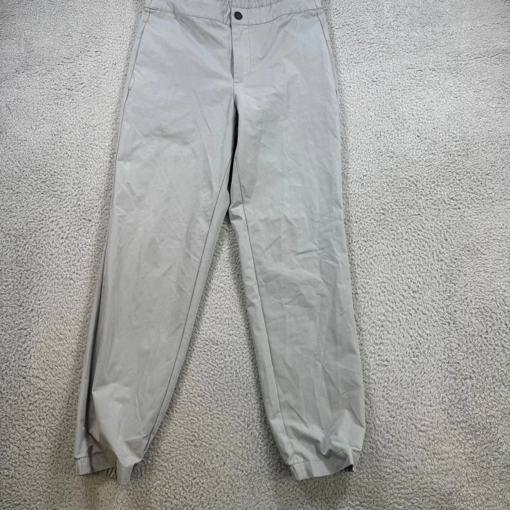Banana Republic Mens Gray Performance Jogger Pants Size 30 Tapered Elastic Cuff